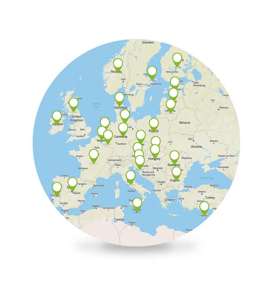 GPS tracker auto traceren heel Europa